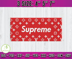 supreme embroidery, logo fashion emboridery, embroidery file x