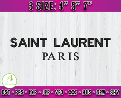 saint laurent paris embroidery, ysl embroidery, logo fashion emboridery