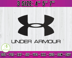 under armour logo embroidery, logo fashion emboridery, embroidery file