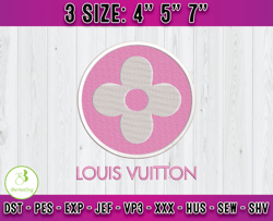 louis vuiton embroidery, lv logo fashion embroidery, embroidery machine