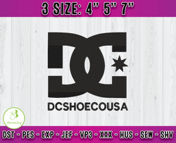 dc shose embroidery, logo fashion embroidery, embroidery file