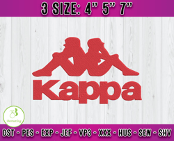 kappa embroidery, logo fashion embroidery, embroidery file