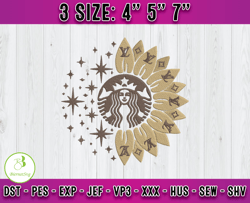 lv starbucks embroidery, starbucks embroidery, embroidery design file