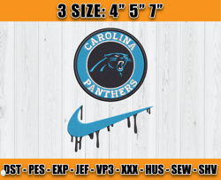 Carolina Panthers Nike Embroidery Design, Brand Embroidery, NFL Embroidery File, Logo Shirt 109