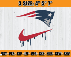 New England Patriots Nike Embroidery Design, Brand Embroidery, NFL Embroidery File, Logo Shirt 145
