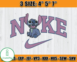 stitch nike embroidery design file, disney nike machine embroidery, anime embroidery