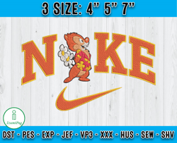 nike dale embroidery, chip and dale embroidery, cartoon embroidery file