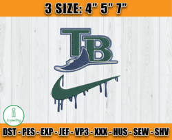 tampa bay rays embroidery, mlb nike embroidery, embroidery pattern