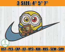 minion bob embroidery, nike minion embroidery, nike disney embroidery