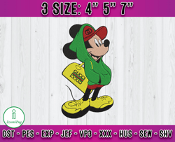 gucci embroidery, mickey mouse gucci embroidery, embroidery file x