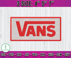 vans logo embroidery, logo fashion embroidery, embroidery machine