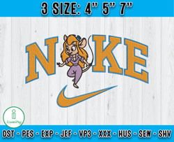 gadget hackwrench embroidery, chip and dale embroidery, embroidery machine