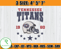 Tennessee Titans Football Embroidery Design, Brand Embroidery, NFL Embroidery File, Logo Shirt 64