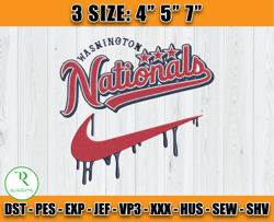 washington nationals embroidery, mlb embroidery, embroidery pattern