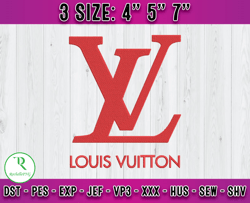 lv logo embroidery, logo fashion embroidery, embroidery applique