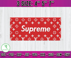 supreme embroidery, logo fashion emboridery, embroidery file