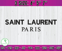 saint laurent paris embroidery, ysl embroidery, logo fashion emboridery x