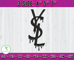 ysl embroidery, ysl logo emboridery, logo fashion emboridery