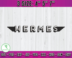 hermes logo embroidery, logo fashion emboridery, embroidery machine