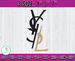 ysl embroidery, logo fashion embroidery, embroidery machine