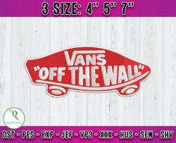 vans off the wall, vans logo embroidery, logo fashion embroidery z