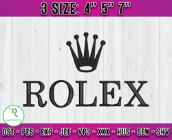 rolex logo embroidery, logo fashion embroidery, embroidery machine