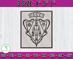 gucii logo embroidery, logo fashion brand embroidery, embroidery file