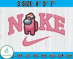 nike among us embroidery, disney nike embroidery, embroidery pattern