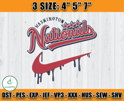 washington nationals embroidery, mlb embroidery, embroidery pattern z