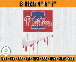 philadelphia phillies embroidery, mlb nike embroidery, embroidery machine file