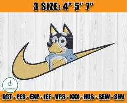 nike bandit embroidery, bluey embroidery, embroidery machine file z