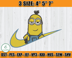 nike minion kevin embroidery, nike disney embroidery, minion embroidery