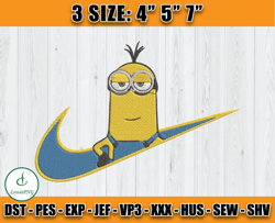 nike minion embroidery, kevin embroidery, disney nike embroidery z