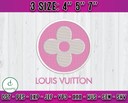 louis vuiton embroidery, lv logo fashion embroidery, embroidery machine