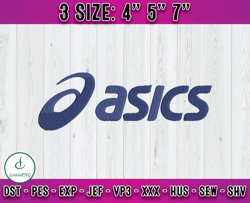 asics logo embroidery, logo fashion embroidery, embroidery machine