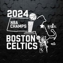 2024 nba champs boston celtics map svg