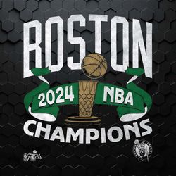 boston 2024 nba champions trophy logo png