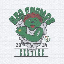 boston celtics 2024 nba champs grateful dead svg