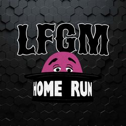 lfgm grimace home run baseball svg