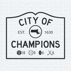 boston city of champions est 1630 svg