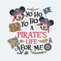 disney yo ho yo ho a pirates life for me svg