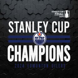 stanley cup champions oilers 2024 svg