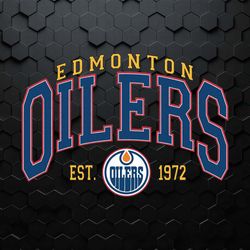 edmonton oilers est 1972 hockey team svg