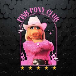 funny pink pony club miss piggy muppets png