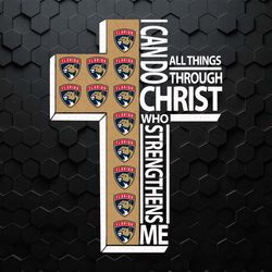i can do all things through christ florida panthers svg