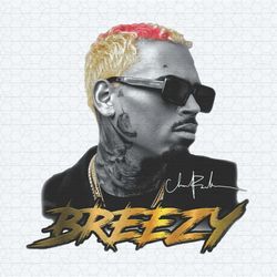 retro chris brown singer signature png