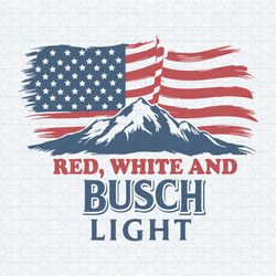 red white and busch light us flag patriotic beer svg