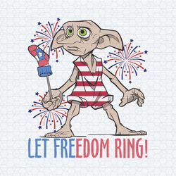 retro dobby harry potter let freedom ring svg