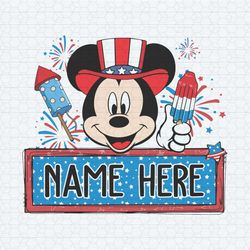custom mickey mouse happy 4th of july svg