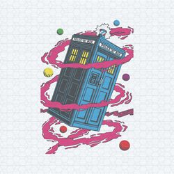 retro doctor who tardis comic svg